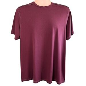 Company Eighty One Mens L Burgundy‎  Stitched Crew Neck T-Shirt Super Soft
